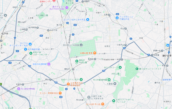 八柱霊園の地図