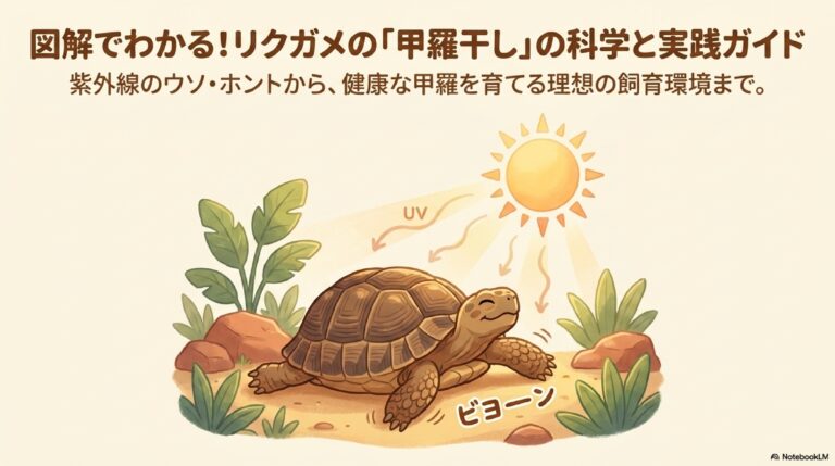 ヘルマンリクガメの甲羅干しとUVBライト選び