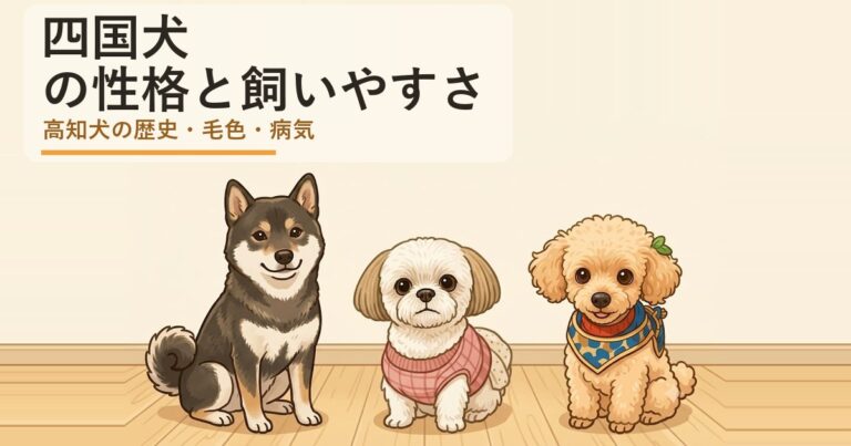 四国犬の性格と飼いやすさは？