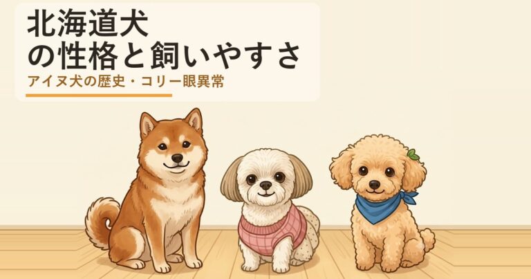 北海道犬の性格と飼いやすさは？
