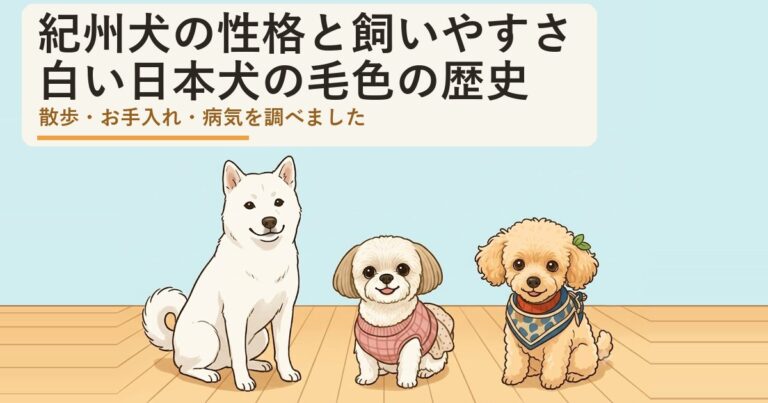 紀州犬の性格と飼いやすさは？