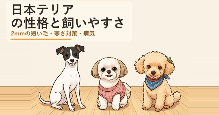 日本テリアの性格と飼いやすさは？